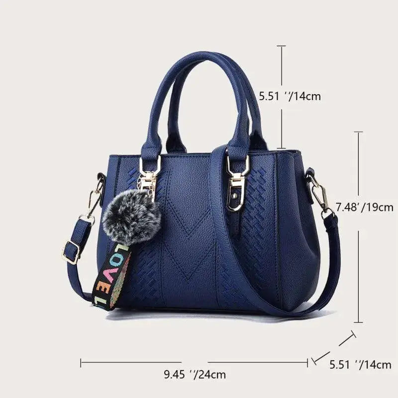 Elegant Embroidered Leather Crossbody Bag for Women