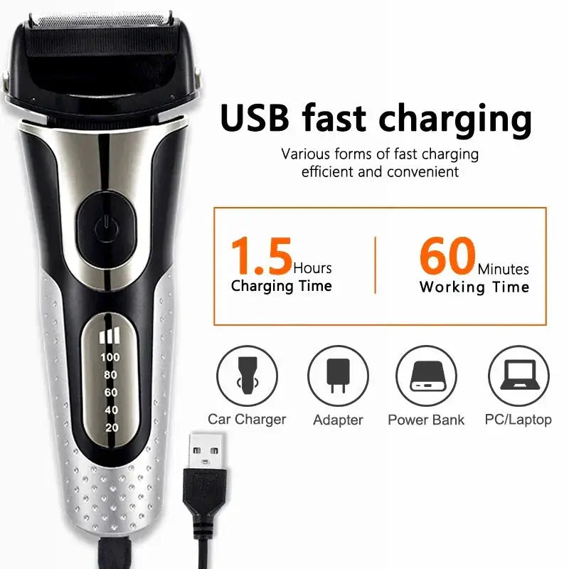 Smoocut Reciprocating Electric Shaver for Men USB Charging