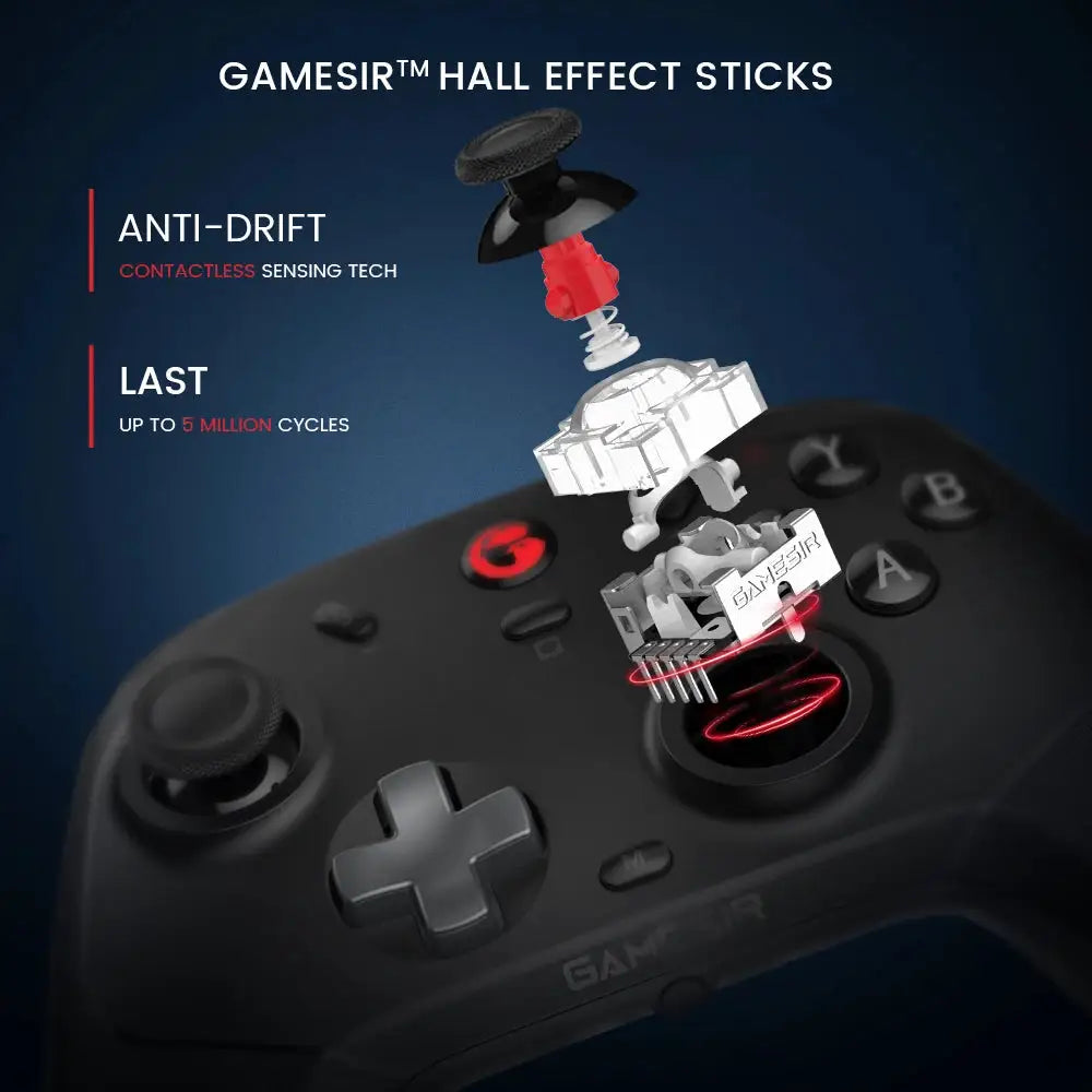GameSir Cyclone Pro Wireless Switch Controller for Nintendo Switch iPhone Android PC Hall Effect Joystick Gaming Gamepad