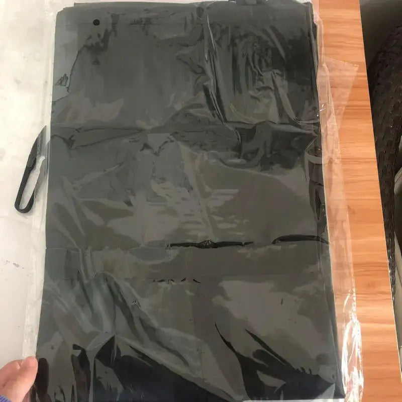 Waterproof Heavy Duty Backpack Black One Size Polyester Laundry Bag Camping Travel Large Clothing Storage Bag