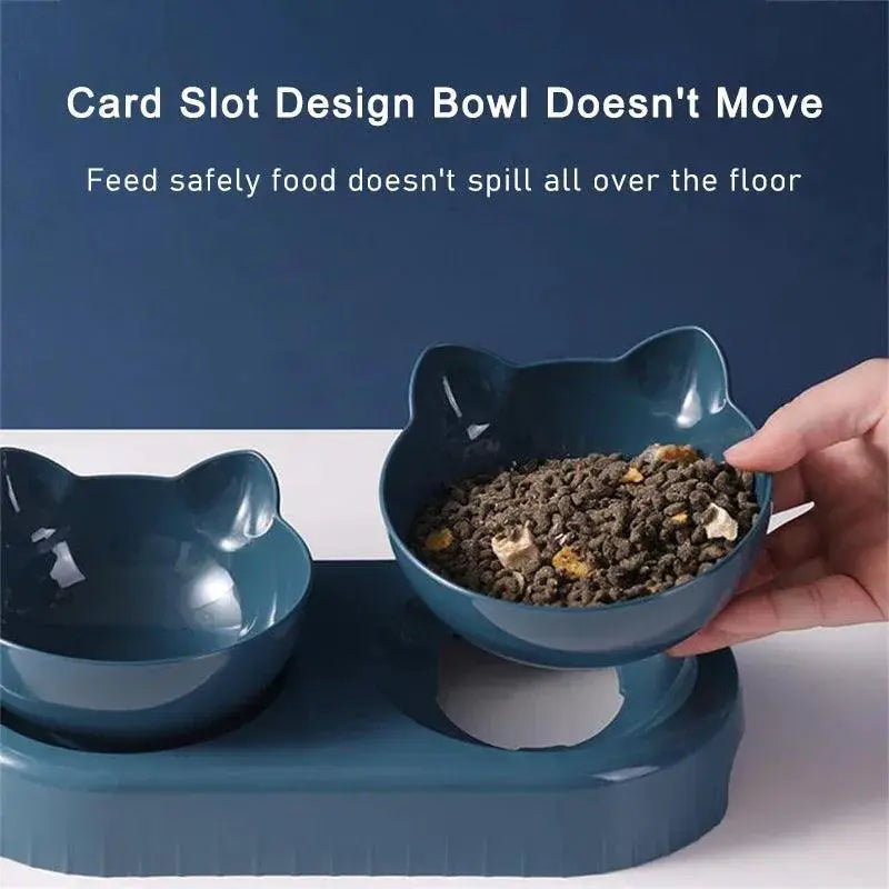 Automatic Pet Feeder Water Dispenser With Raised Stand