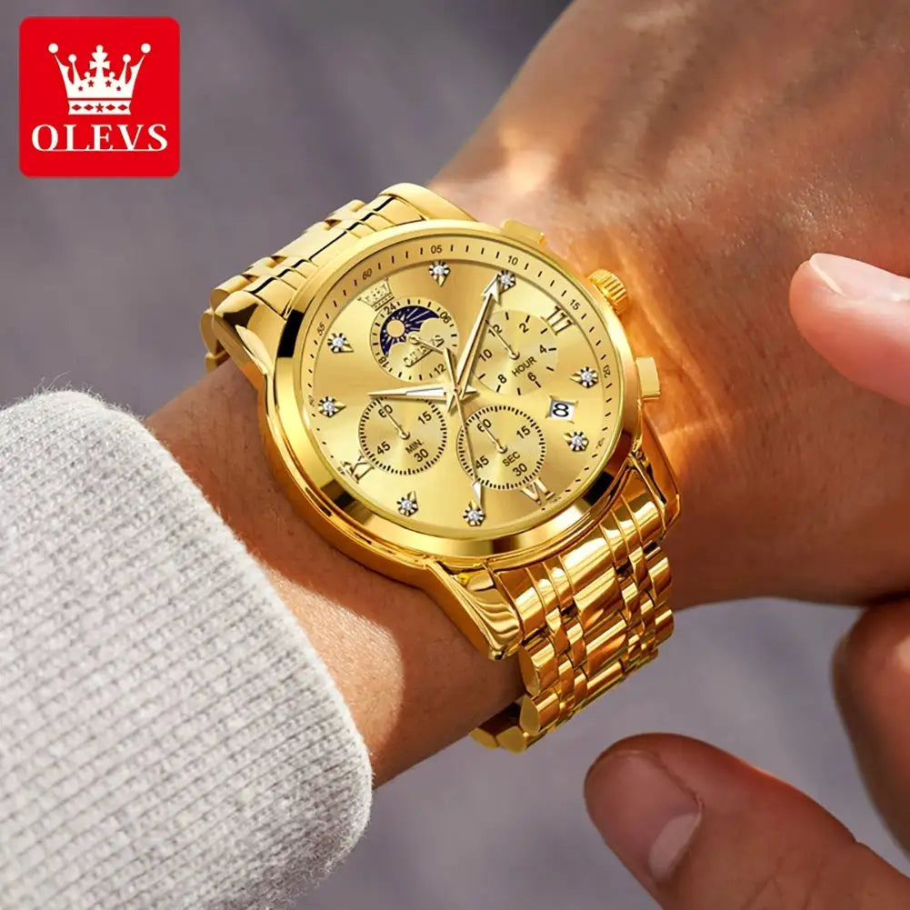 Olevs Premium Steel Quartz Watch — product image 3