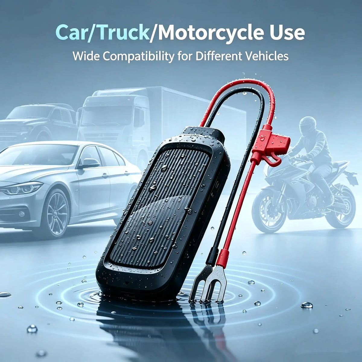 4G Motorcycle GPS Tracker Anti-Theft Hardwired Real-Time Locator with Geofence And Route History Subscription Based