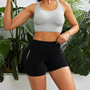 Breathable High Waist Yoga Shorts