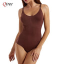 Qtree Plus Size Tummy Control Bodysuit Slimming Shapewear