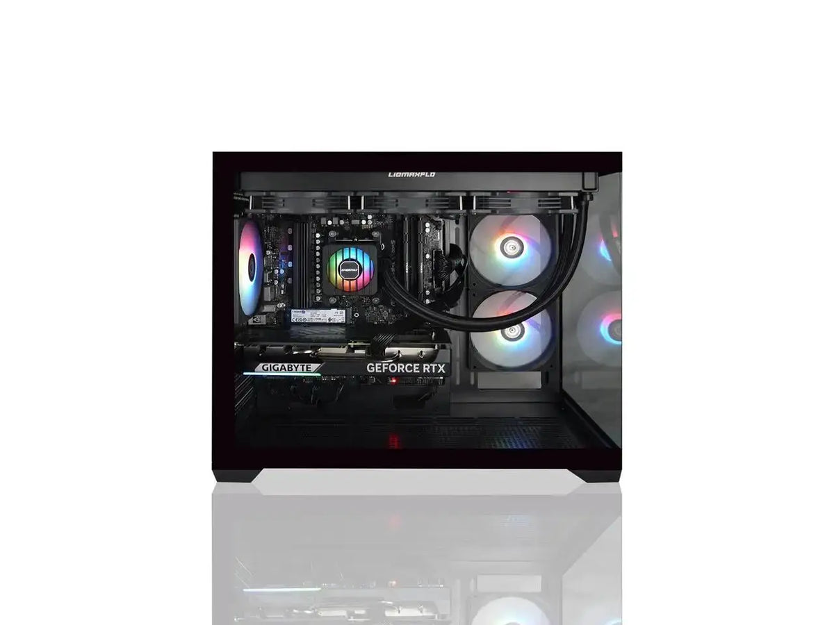 Avgpc Hellfire Gaming Pc Amd Ryzen 5 9600X; Geforce Rtx 5070 12Gb; 16Gb Ddr Ram; 1 Tb Nvme M.2 Ssd; 360mm Aio Liquid Cooler; Argb Fans; Wifi/Ac; Dual Chamber Ca