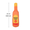 Interactive Beer Bottle Plush Dog Toy Durable Chew Toy