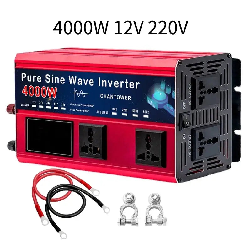 4000W/5500W Pure Sine Wave Inverter 12V 220V DC 12v/24v To AC 220v Voltage Converter Car Solar Power Inverter
