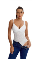 Lace Bodysuit with Tummy Control & Built-in Bra Slimming