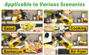 1-2PCS 2in1 Olive Oil Dispenser Bottle 500ml Cooking Tool