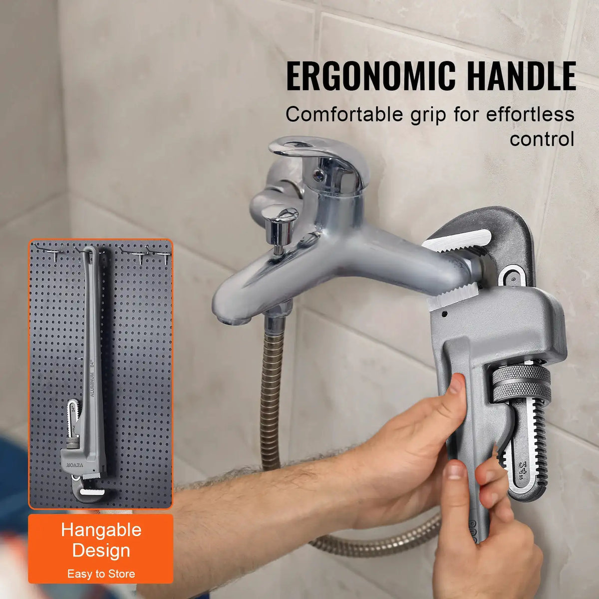 Adjustable Aluminum Pipe Wrench — product view 4