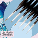 Weasel Hair Art Brushes Set For Versatile Painting