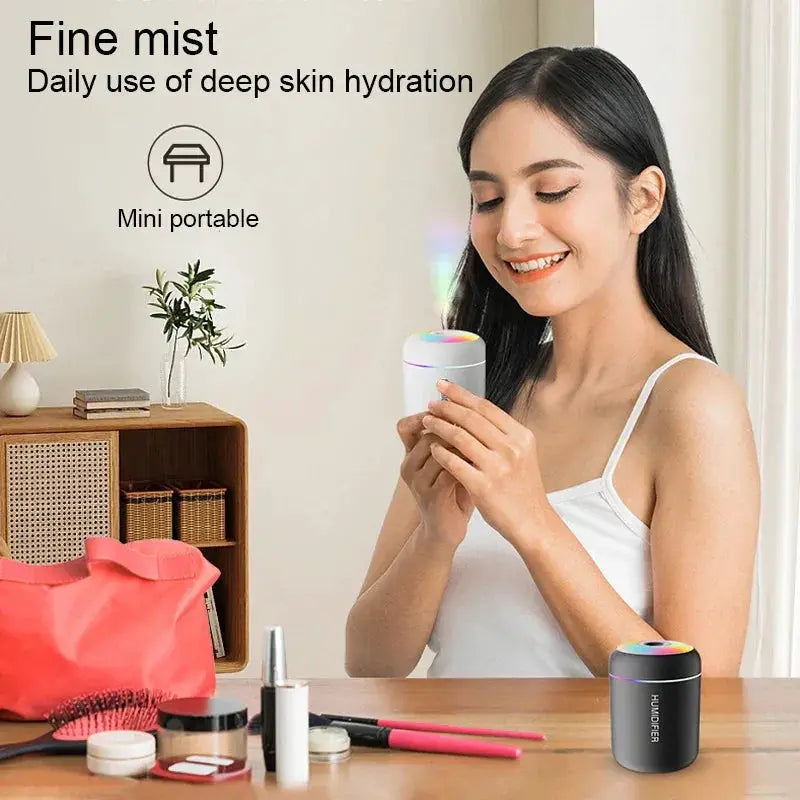 180ML USB Aroma Diffuser And Mini Humidifier With Lights