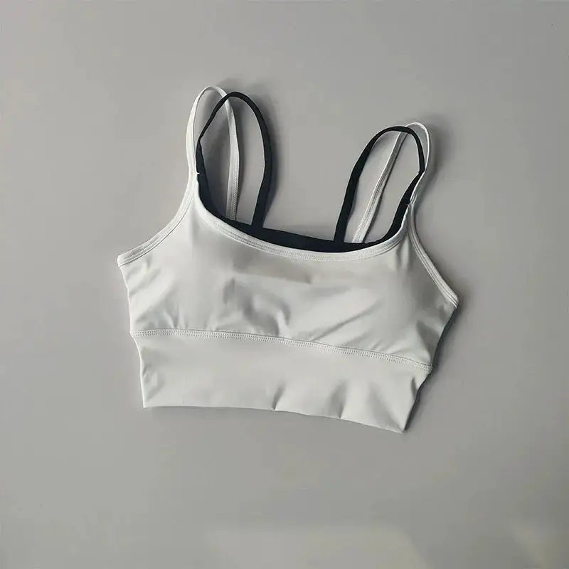 Sports Underwear Bras Top Women's Shockproof Gathering Fitness and Breasts Wearing Yoga Quick-drying Suspender Vests in Summer