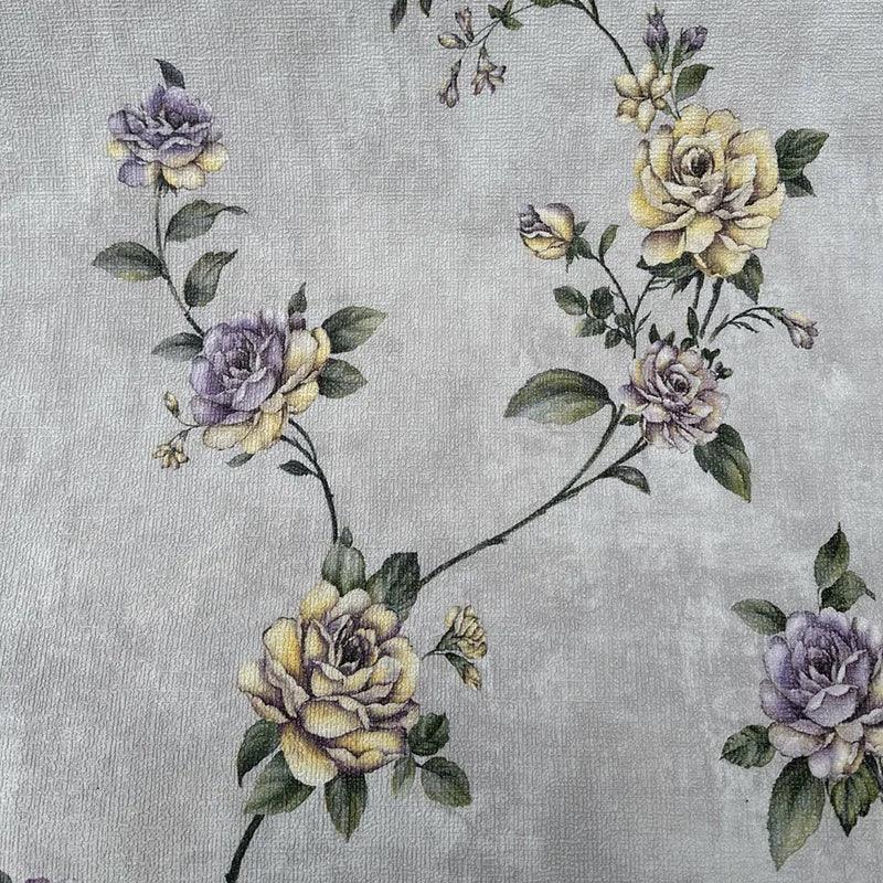 Waterproof Linen Wallpaper for Bathrooms — blue