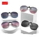 Trendy Women's Clip-on Polarized Sunglasses with UV Protection