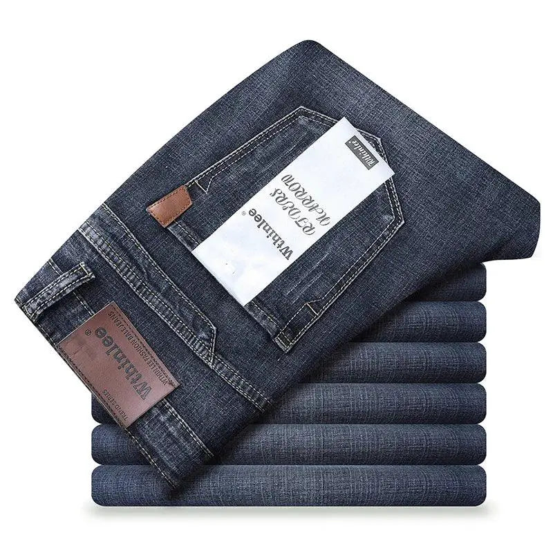 Spring Autumn Mens Smart Jeans Plus Size 28 40