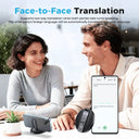 ZNP Ultra-thin AI Voice Translator Instant Professional Portable Wireless Magnetic Foldable Phone Stand 50Hrs Playback ForOffice