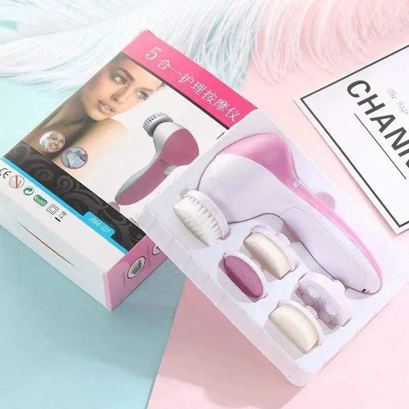 Electric Facial Cleaner 5 In 1 Face Brush Wash Machine