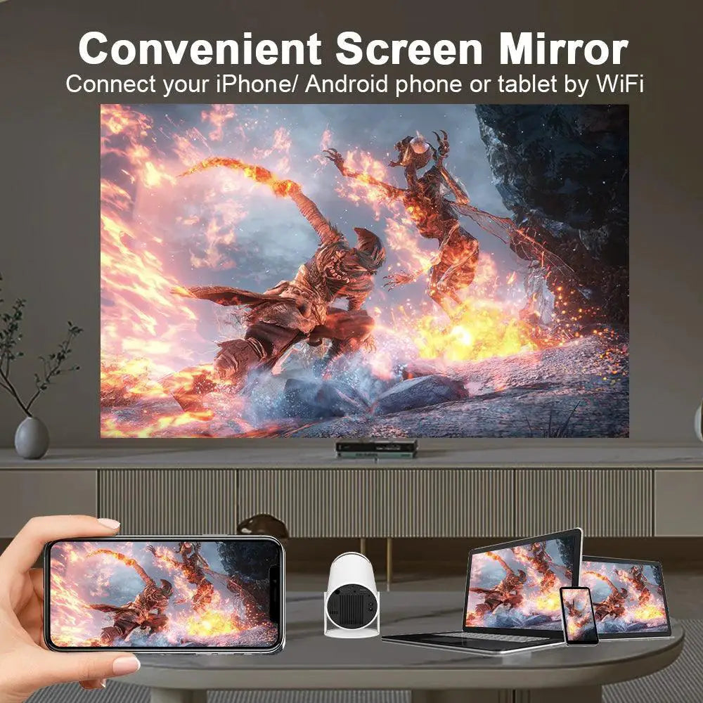 Transpeed 4K WiFi 6 Outdoor Projector Android 11 Portable
