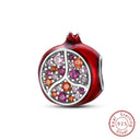 Red Series Charm Beads Sterling