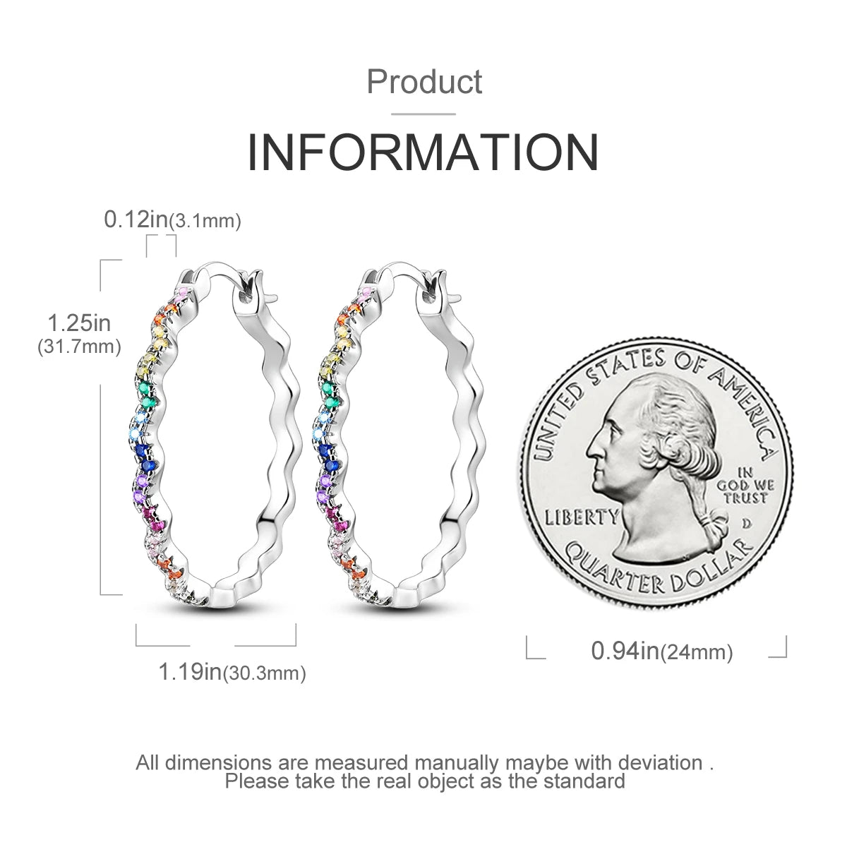 Mula Sterling Silver Earring Colorful