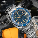 41mm Mens Quartz Watch With Steel Band