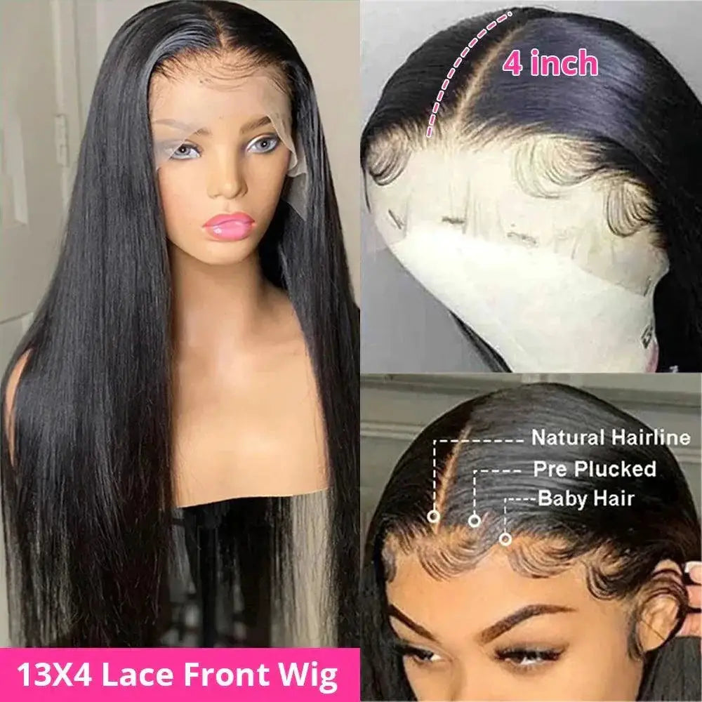 30 Inch Pre Plucked 360 Lace Frontal Wig Brazilian Hair
