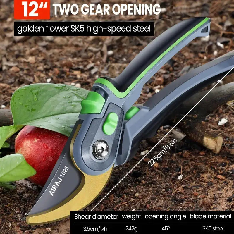 Airaj Plant Trim Garden Pruning Shears Set For Horticulture