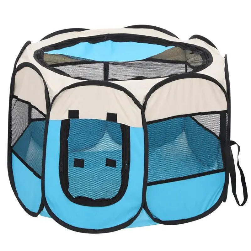 Foldable Outdoor Cat Tent for Summer Use — Pink