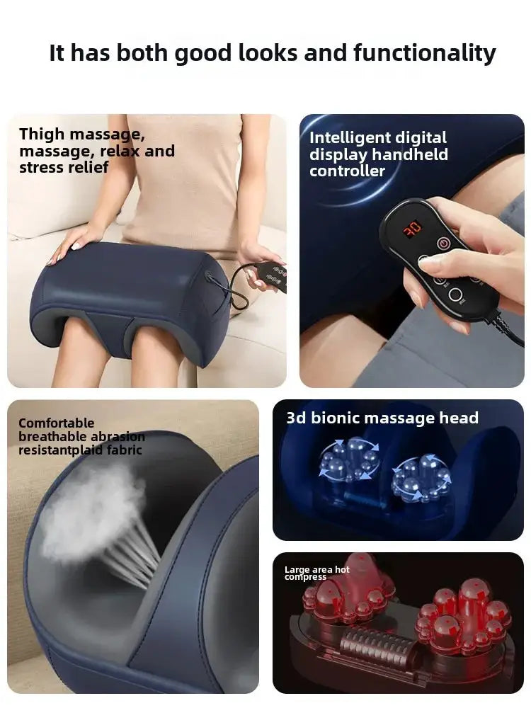3D Shiatsu Foot Massager for Circulation Relax, Machine with Deep-Kneading Heat, Calf Massager,Ideal Gift for Mom Dad Friends