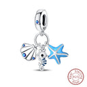 Sterling Silver Blue Ocean Ship