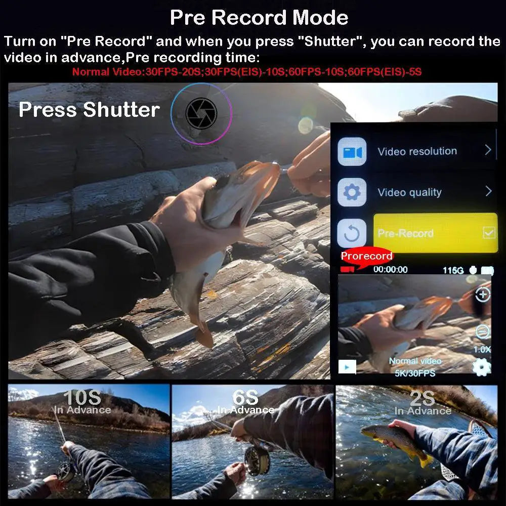 5K Action Camera Capture Adventure With Wireless Mic Remote
