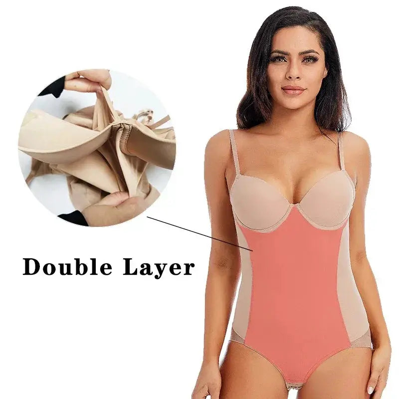 Elegant Silk Bodysuit Shapewear For Women Tummy Control