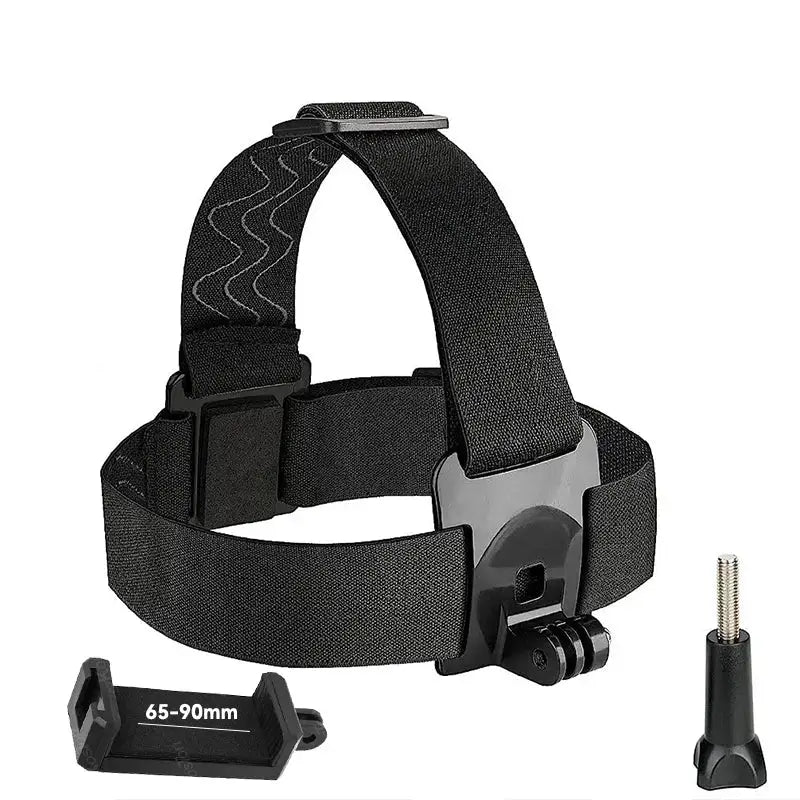 Adjustable Camera Headband Strap Kit For GoPro 13 12 11 10 9 8 Insta360 X6 X5 X4 DJI Action 6 5 AKASO SJCAM Phone Holder Vlog