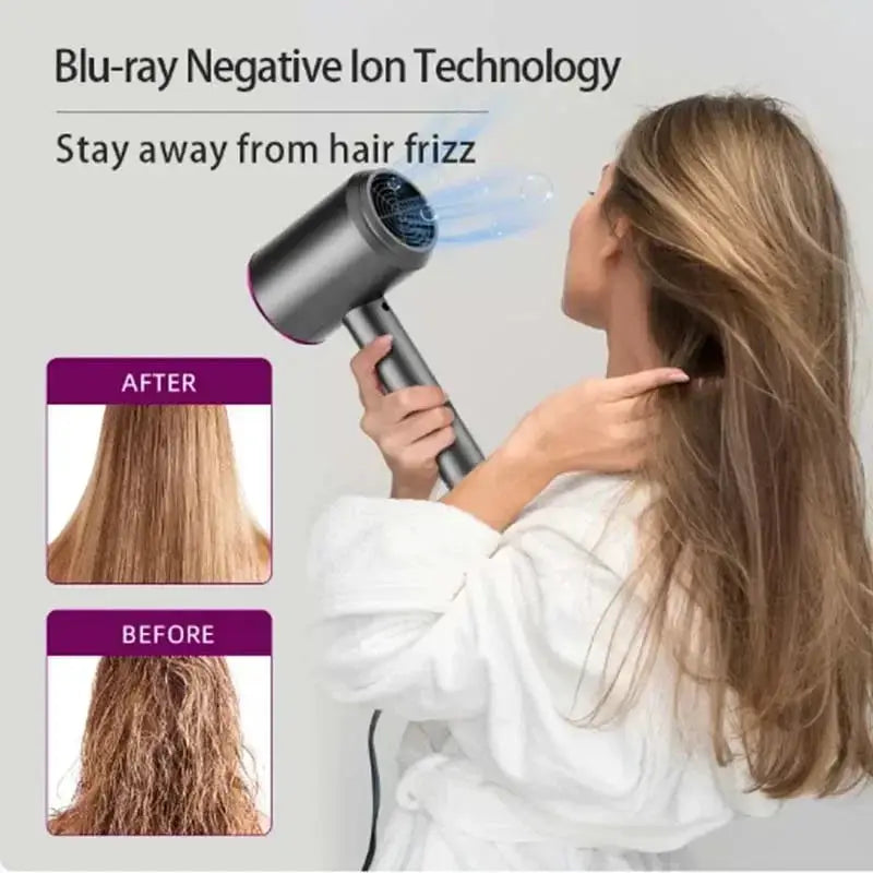 Women Hair Dryer Quick Drying Low Noise Electric Hairbrush