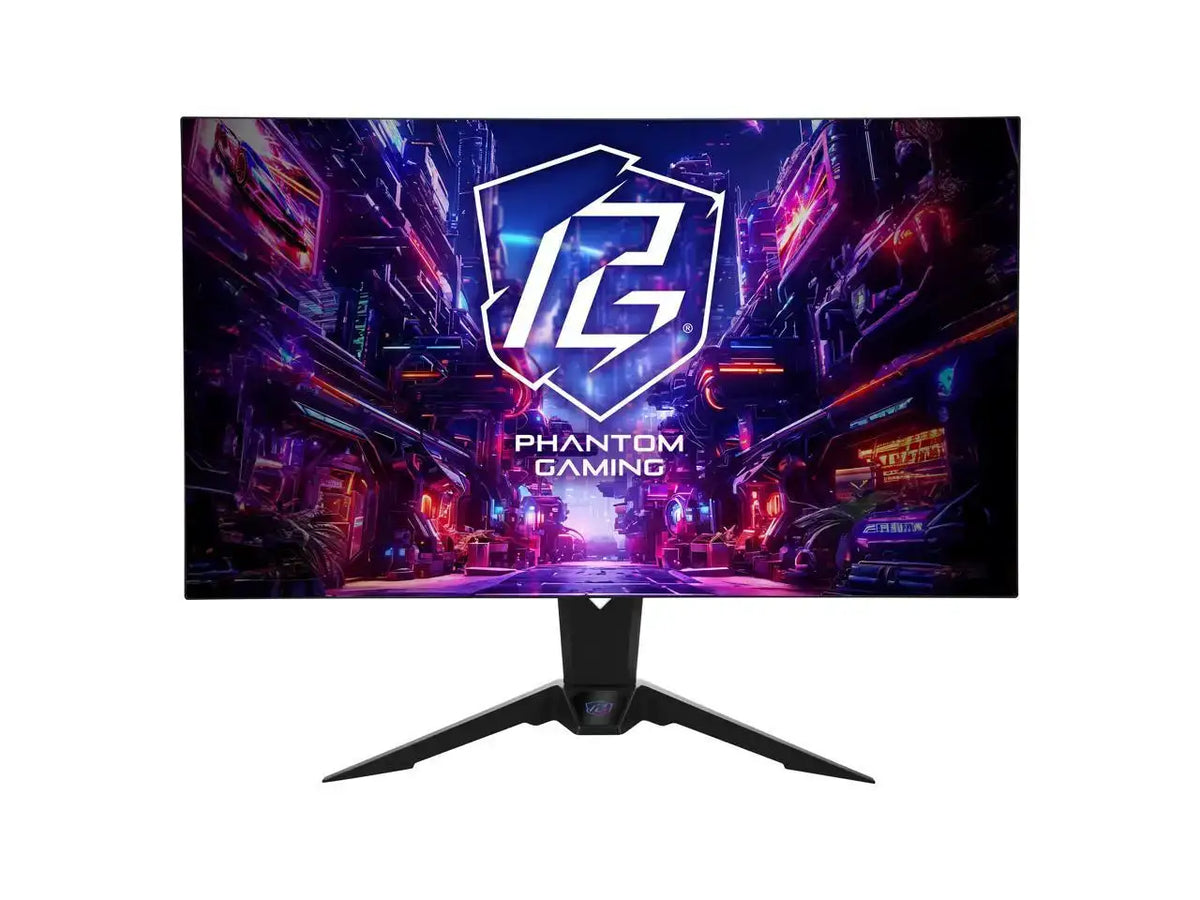 ASRock Phantom Gaming 32" DUAL MODE UHD 4K 240Hz FHD 480Hz FreeSync Premium Pro 0.03ms HDR400 USB-C Built-in Speakers OLED Gaming Computer Monitor with Height Adjustable, Swivel & Tilt Stand PGO32UFS