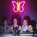 Enchanting Neon Butterfly Heart LED Wall Light Kids Decor