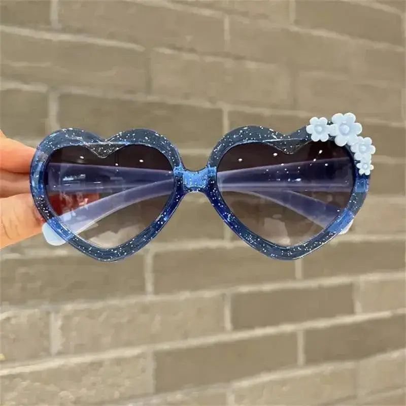 Cute Heart Shaped Kids Sunglasses With UV Protection
