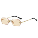 Unisex Rimless Rectangle Sunglasses with UV400 Protection