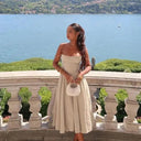 Elegant Wedding Events Corset Dress Sexy Strapless Midi 2024