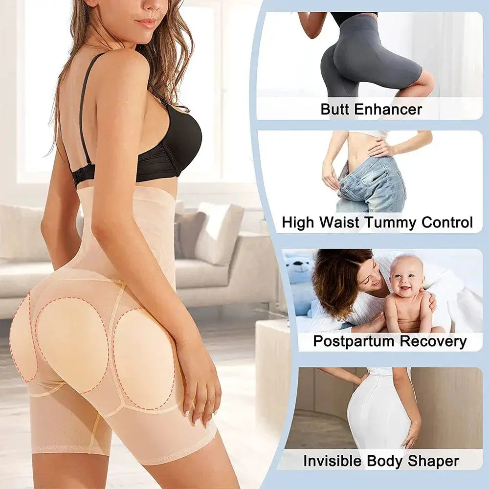 Women High Waist Butt Lifter Shaper Seamless Control Panties