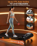 Rayspace 3.5HP WalkingPad Treadmill With Seventeen Percent Incline