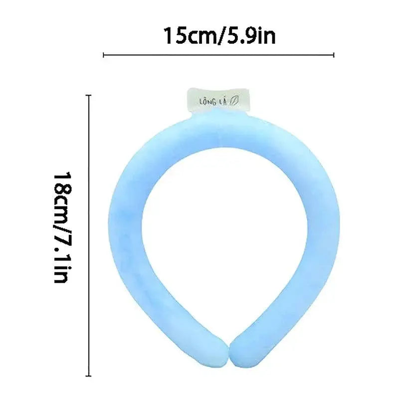 Portable Neck Cooling Ring Massager Summer Cooler Tube