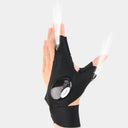 LED Half Finger Gloves - Hands Free Flashlight