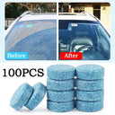 Effervescent Windshield Cleaner Tablets for Clear Glass