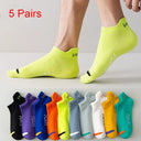 Vibrant No Show Ankle Socks for Men Breathable Stylish Comfort