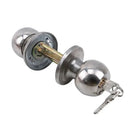 Aluminum Round Door Knob - Sturdy Keyed Security