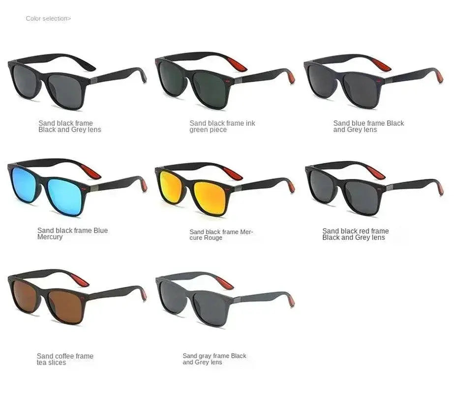 Unisex Vintage Rectangle Sunglasses UV400 2024 Trendy