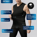 Men Compression Shirts Tank Top Tummy Control Body Shaper